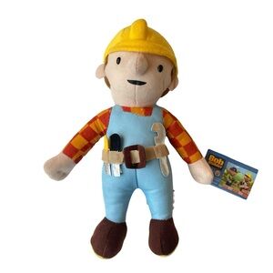 Bob the Builder Jackhammering Stuffed Plush Doll NWT